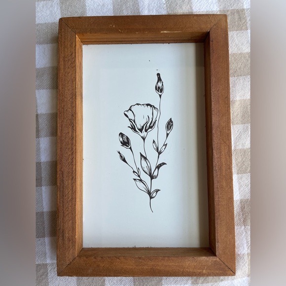 Rustic farmhouse small accent picture floral cottage - Picture 2 of 5